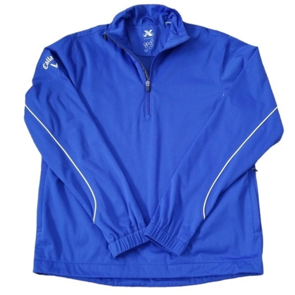 Callaway Golf X Series Mens Blue Half Zip Pullover‎ Jacket Sz. S